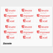 Verhef, versterk, blink uit: Motiverende sticker (Vel)