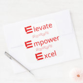 Verhef, versterk, blink uit: Motiverende sticker (Envelop)