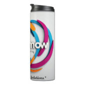 "Verheffen. Betrokken. Excel." Thermosbeker (Geroteerd rechts)