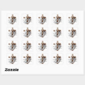 Verheffend geloof-geïnspireerd  vierkante sticker (Vel)