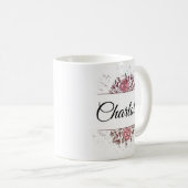 Verheffend Roze Bloemen Christelijk Koffiemok (Voorkant rechts)