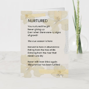 Verheffende aanmoedigingsgedichten folie wenskaart