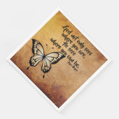 Verheffende dinerservet God ziet waar je kunt zijn Servet (Hoek)