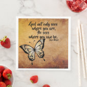 Verheffende dinerservet God ziet waar je kunt zijn Servet (Insitu)