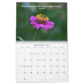Verheffende Faith Bible Verse Natuur Kalender (Feb 2027)