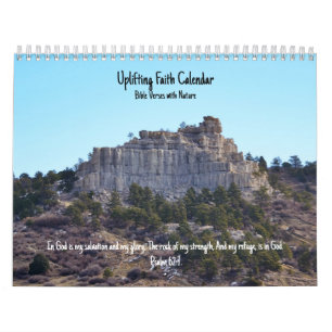 Verheffende Faith Bible Verse Natuur Kalender