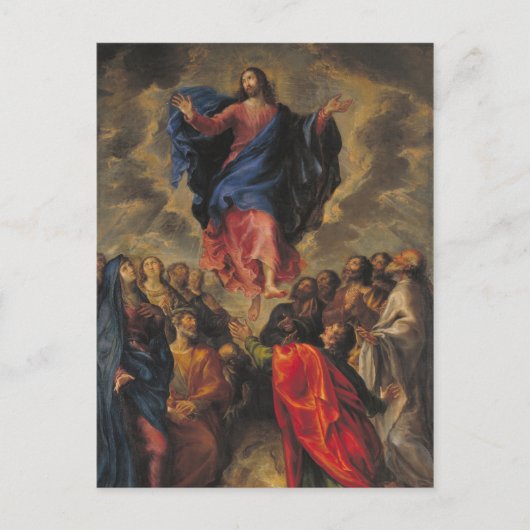 Verheffing boven de massa feestdagenkaart (Voorkant)