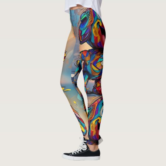 Verhelder uw dag met onze Vrolijke Critters Carto Leggings (Links)