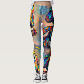 Verhelder uw dag met onze Vrolijke Critters Carto Leggings (Voorkant)
