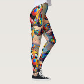 Verhelder uw dag met onze Vrolijke Critters Carto Leggings (Rechts)