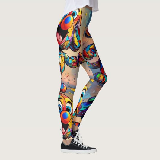Verhelder uw dag met onze Vrolijke Critters Carto Leggings (Rechts)