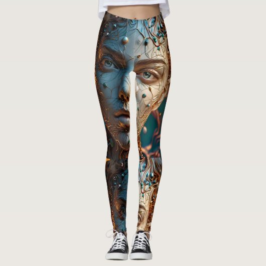 Verhelder uw dag met onze Vrolijke Critters Carto Leggings (Voorkant)