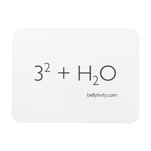 Verhelderende koelkastmagneet van Bellytivity Magneet (Horizontaal)