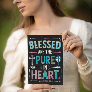 Verhelderende woorden temidden van een kruis briefkaart