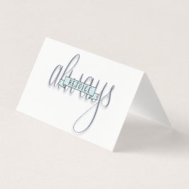 Verheug je altijd met de hand geletterde Wenskaart Kaart