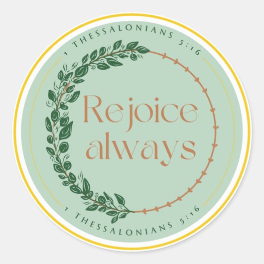 Verheug je altijd op de sticker (Voorkant)