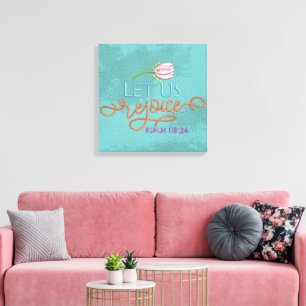Verheug je - Canvas (Glans) Afdruk
