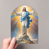 Verheug je, Christus is verrezen Acryl Uitnodigingen (Insitu (Draagbaar))