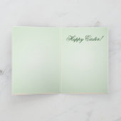 Verheug je! Elegante Pasen Calla Lily gepersonalis Feestdagen Kaart (Binnen)