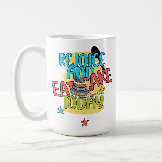 Verheug je en eet taart vandaag - Psalm 118:24 Koffiemok (Links)