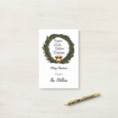 Verheug je en geloof gepersonaliseerde geboorte post-it® notes (Op bureau)