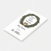 Verheug je en geloof gepersonaliseerde geboorte post-it® notes (Schuin)