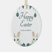 "Verheug je en vier: paaswensen voor jou" Keramisch Ornament (Rechts)
