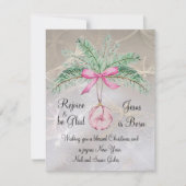 Verheug je en wees blij met platte kerst Kaart (Voorkant)