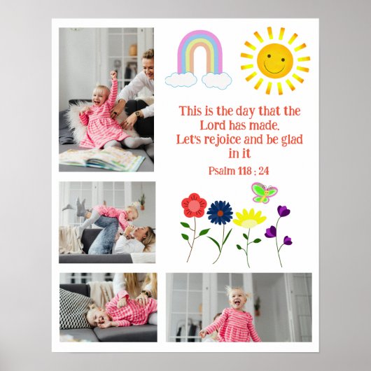 Verheug je en wees elke dag blij poster (Voorkant)