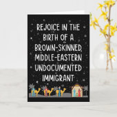 Verheug je in de geboorte van een bruine huidskleu kaart (Gele Bloem)