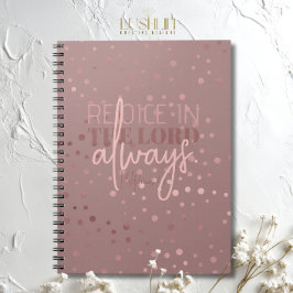 Verheug je in de Heer, altijd Phil. 4:4 Noot van R Notitieboek