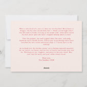 Verheug je in de Heer Handgeschreven Kerstrood Feestdagenkaart (Achterkant)