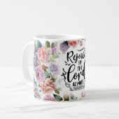 Verheug je in de Heer – Inspirerend Christelijk Koffiemok (Voorkant links)