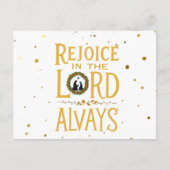 Verheug je in het Briefkaart van de Heer, altijd (Voorkant)