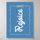 Verheug je op Blue Christmas Poster (Voorkant)