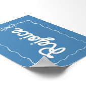 Verheug je op Blue Christmas Poster (Hoek)