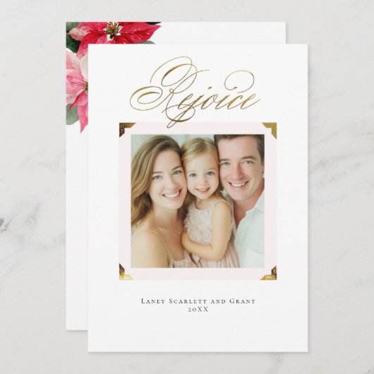 Verheug je op de Lijsten hoekjes Feestdagenkaart (Voorkant / Achterkant)