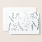 Verheug je op de multi-foto kerst folie kaarten (Met envelop)