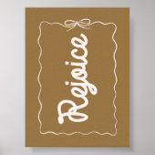 Verheug je op Neutral Christmas Holiday Poster (Voorkant)