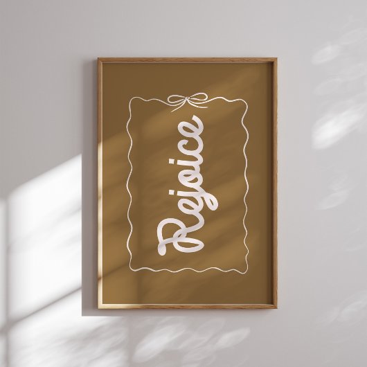 Verheug je op Neutral Christmas Holiday Poster