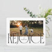 Verheug je over de kerst Kaart (Staand voorkant)