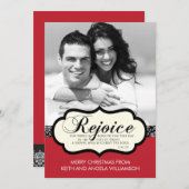 Verheug me de Godsdienstige Kerstkaart van het (Voorkant / Achterkant)