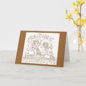 Verheug me de Groet van de Verjaardag Kaart (Gele Bloem)