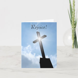 Verheug me Godsdienstig Dwars Spiritueel Wenskaart Kaart