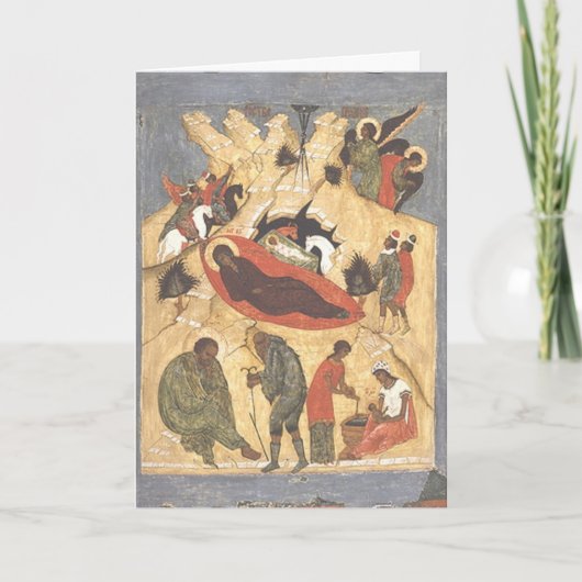 Verheug me want onze Verlosser geboren is! Feestdagen Kaart (Voorkant)