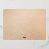 Verheug Moderne Foto Vakantie Script Folie Feestdagenkaart (Achterkant)