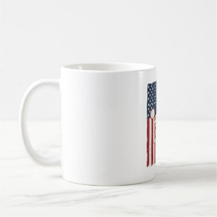 Verheug Opa Patriottisch Vintage Vlag Shirt Ontwer Koffiemok