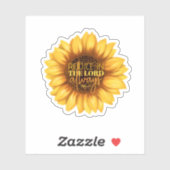 Verheug u altijd in de Heer – Zonnebloem Sticker (Vel)