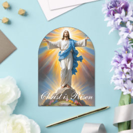 Verheug u, Christus is verrezen Acryl Uitnodigingen
