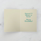 Verheug u, de Verlosser is geboren met engel en ba Kaart (Binnen)